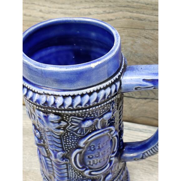 Arnels German Beer Stein Blue 3D - Picture 3 of 9